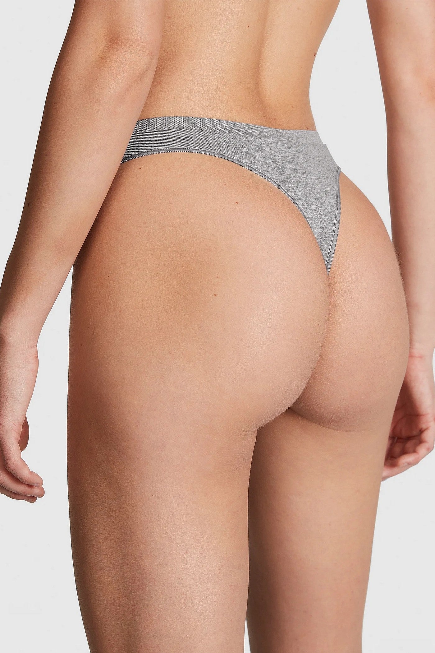 Хлопковые трусики стринг 19080947 gray