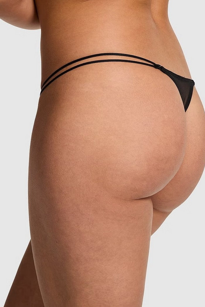 Трусики стринг из микросетки 201502266 black