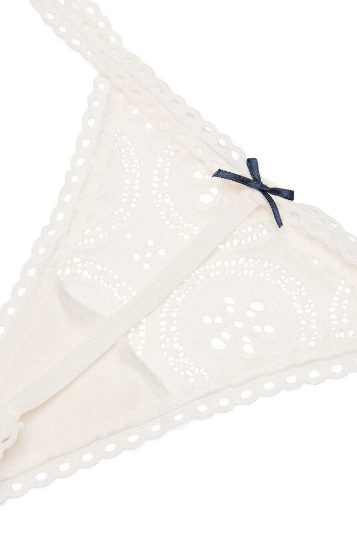 Мереживні трусики стрінги 202821893 milk