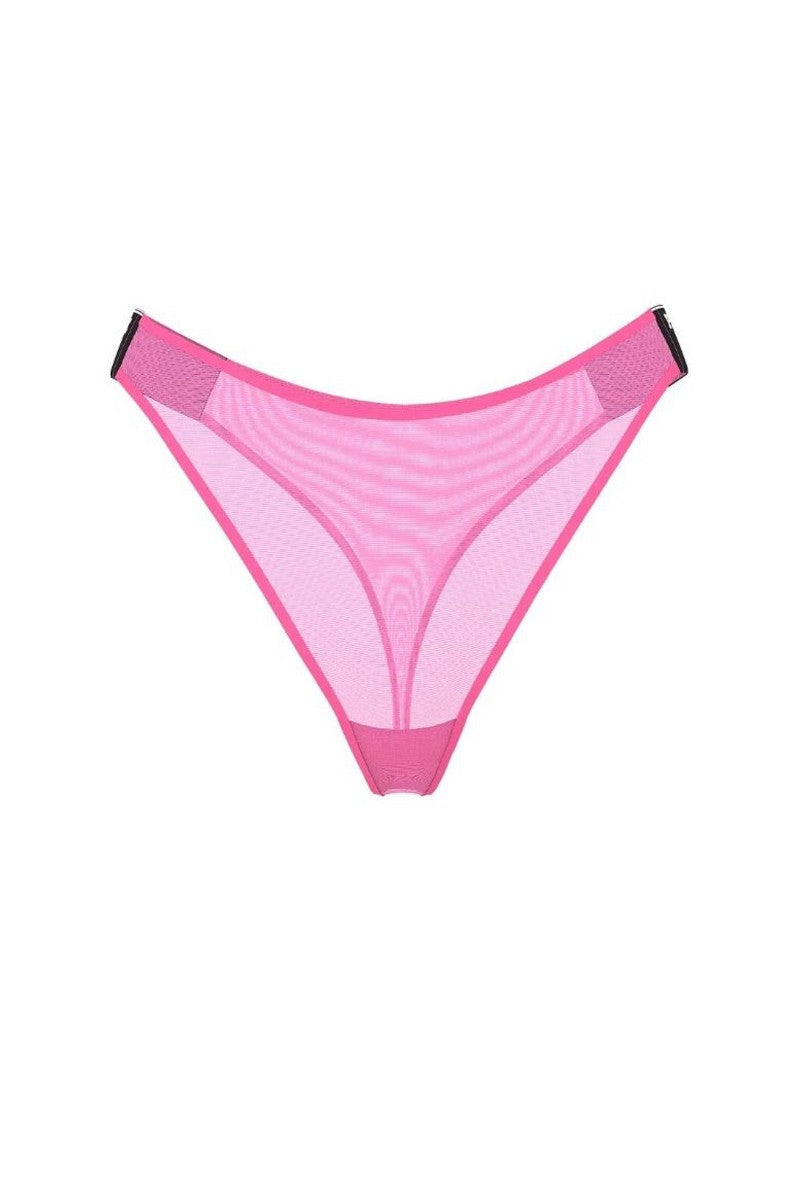 Трусики стринг из микросетки 203196661 pink