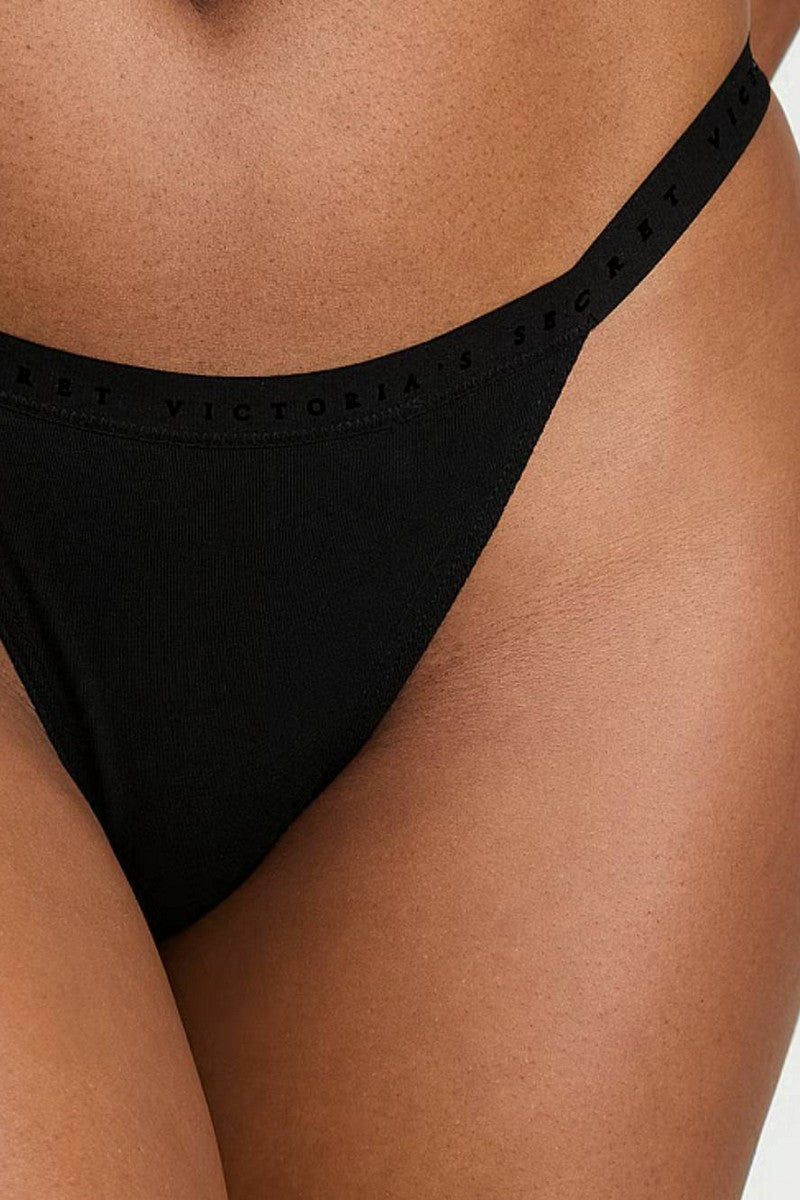 Хлопковые трусики стринг 207065348 black