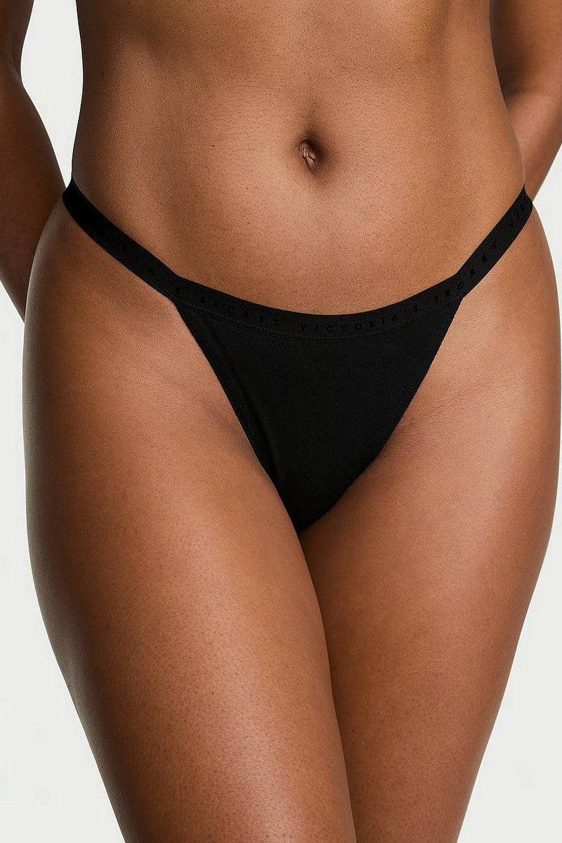 Хлопковые трусики стринг 207065348 black