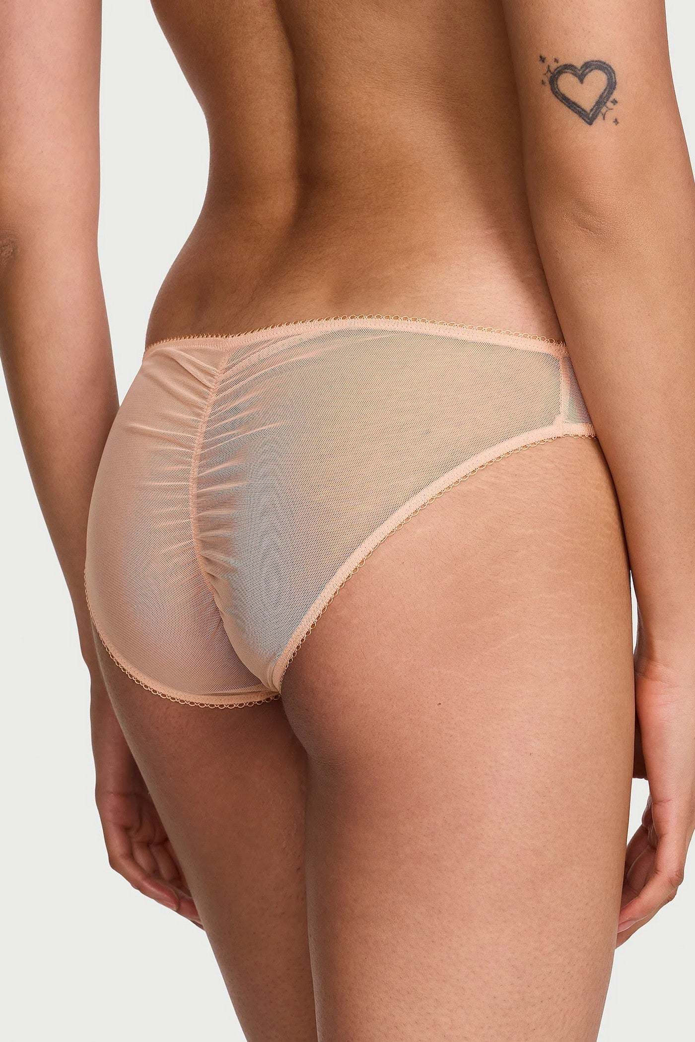 Трусики бікіні з мікросітки 207123770 orange Victoria`s Secret