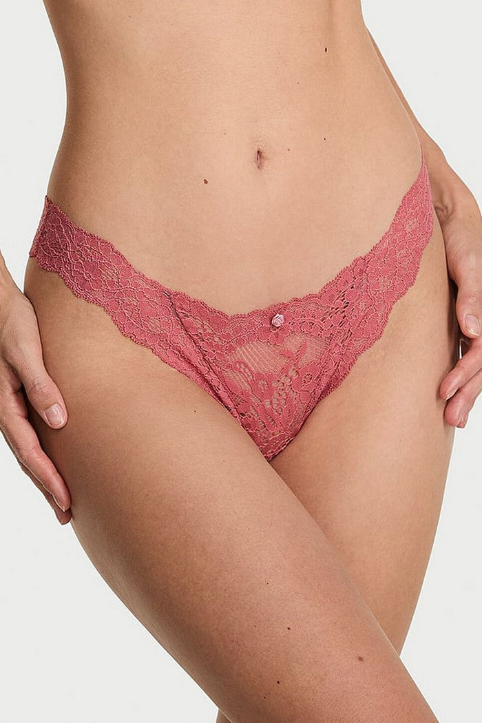 Кружевные трусики танга 209690378 rose