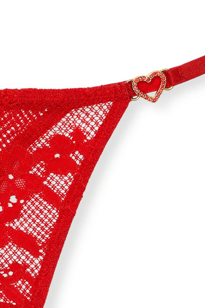 Кружевные трусики стринг 215092116 red