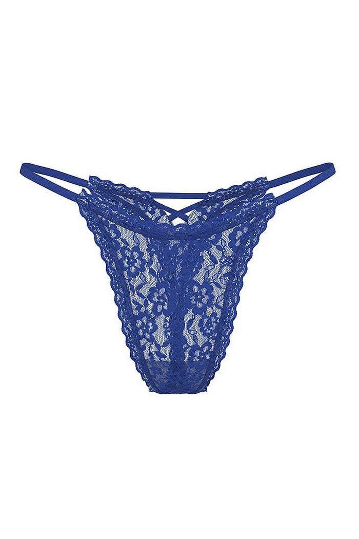 Мереживні трусики стрінги 22691428 blue