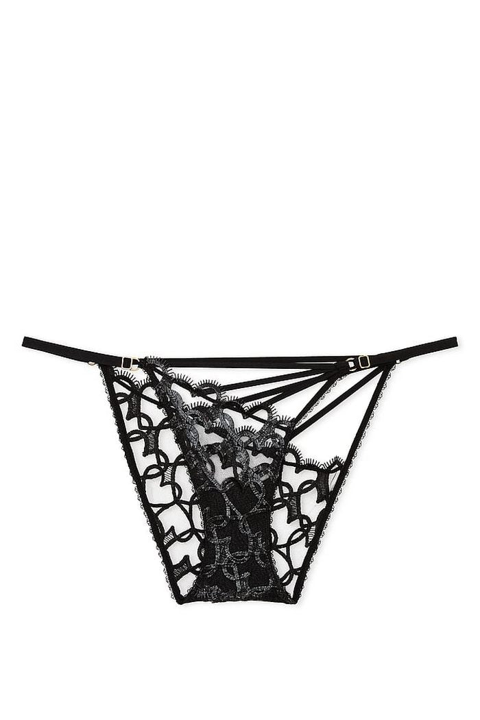 Трусики бикини с вышивкой 239859809 black