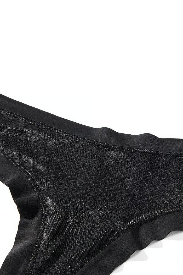 Безшовні трусики стрінги 243865964 Black Victoria`s Secret