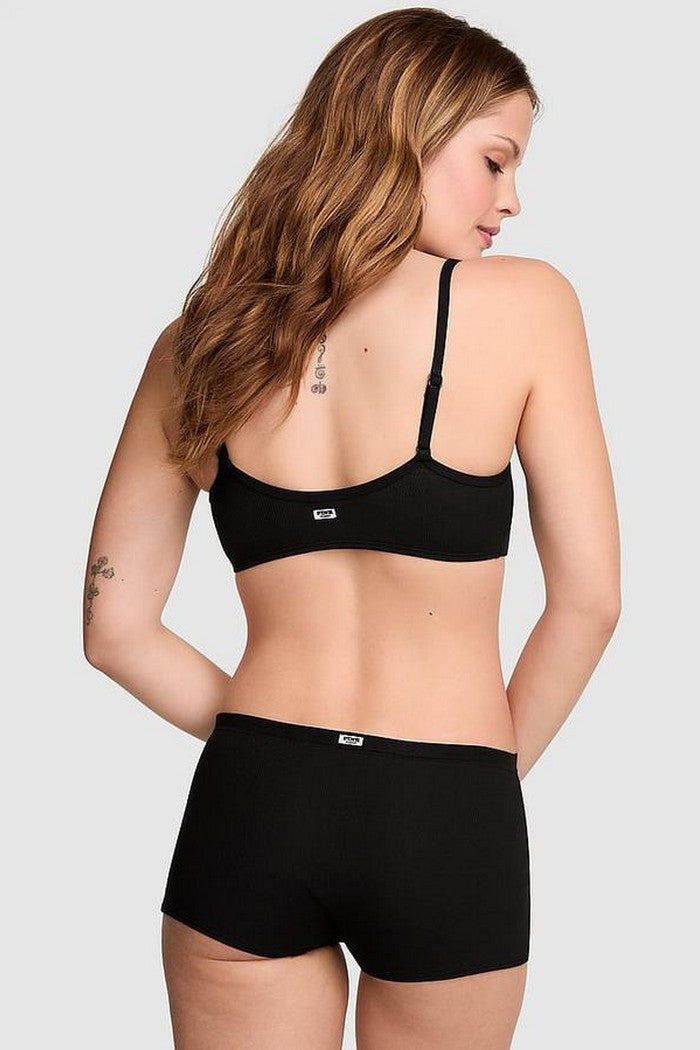 Шортики в рубчик 249754103 black