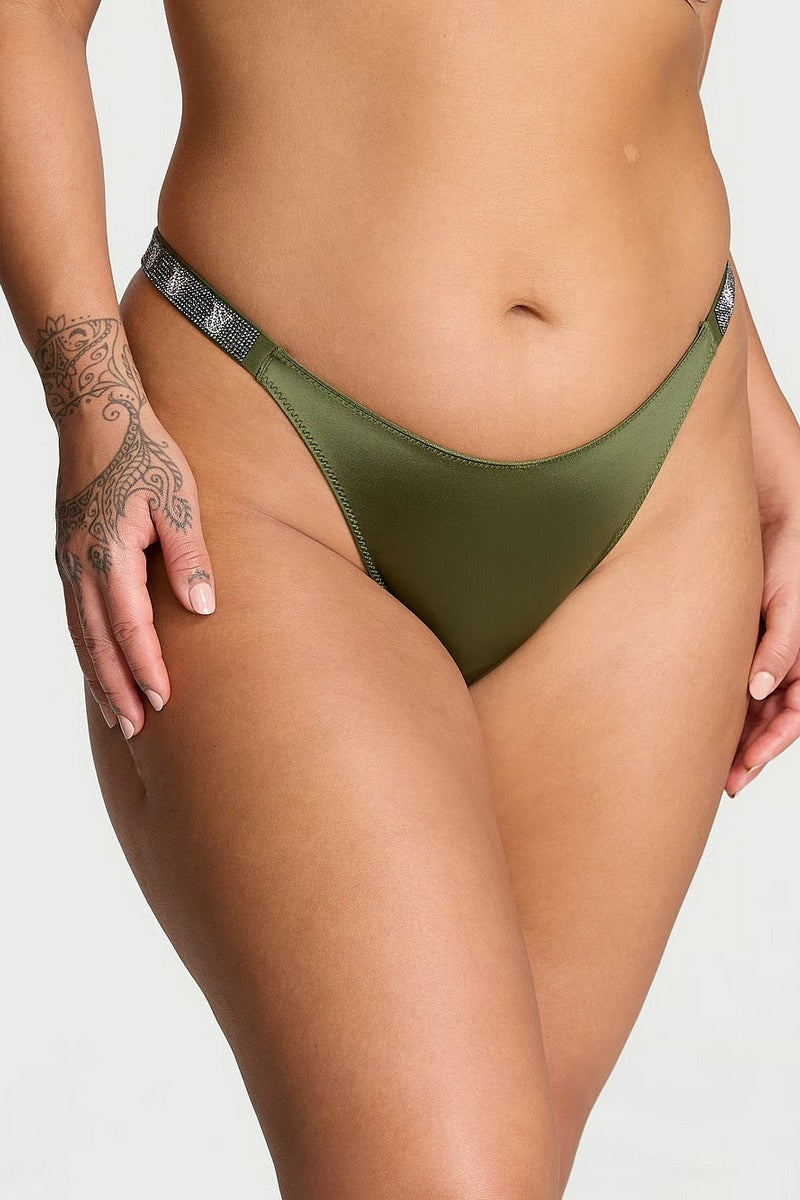 Трусики танга со стразами 25648329 green