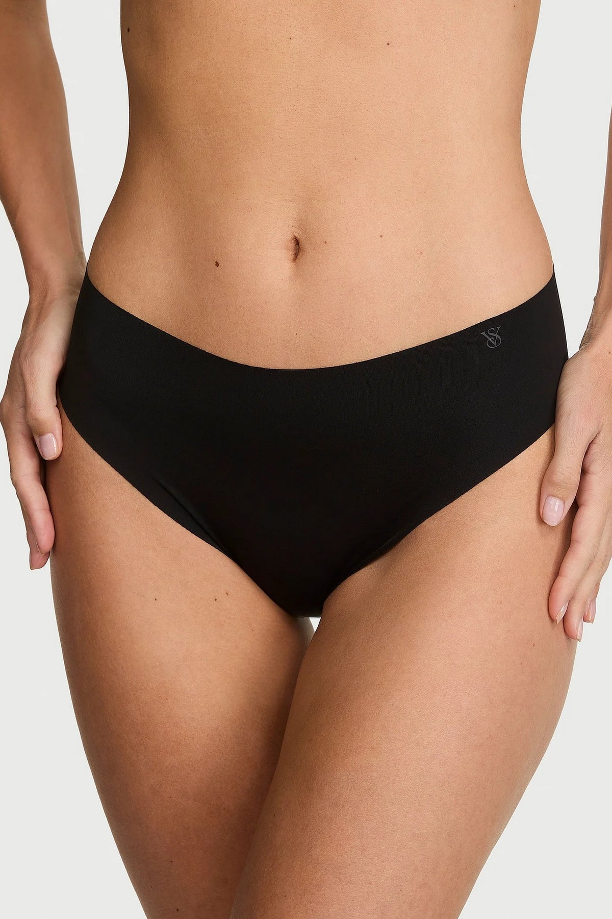 Безшовні трусики бікіні 261938648 black Victoria`s Secret