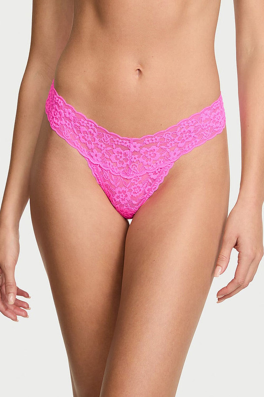 Мереживні трусики стрінги 289214079 pink Victoria`s Secret