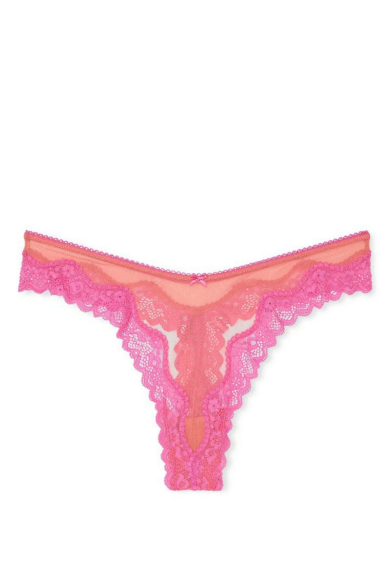 Трусики стринг из микросетки 296679760 orange