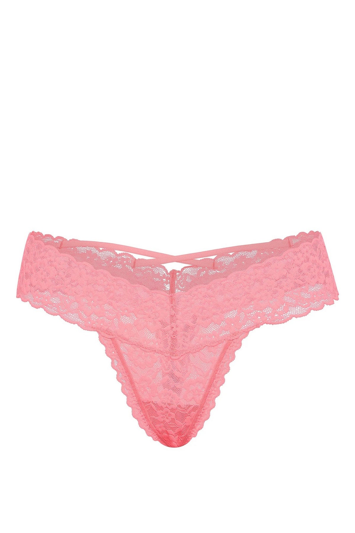 Мереживні трусики стрінги 297232493 rose Victoria`s Secret