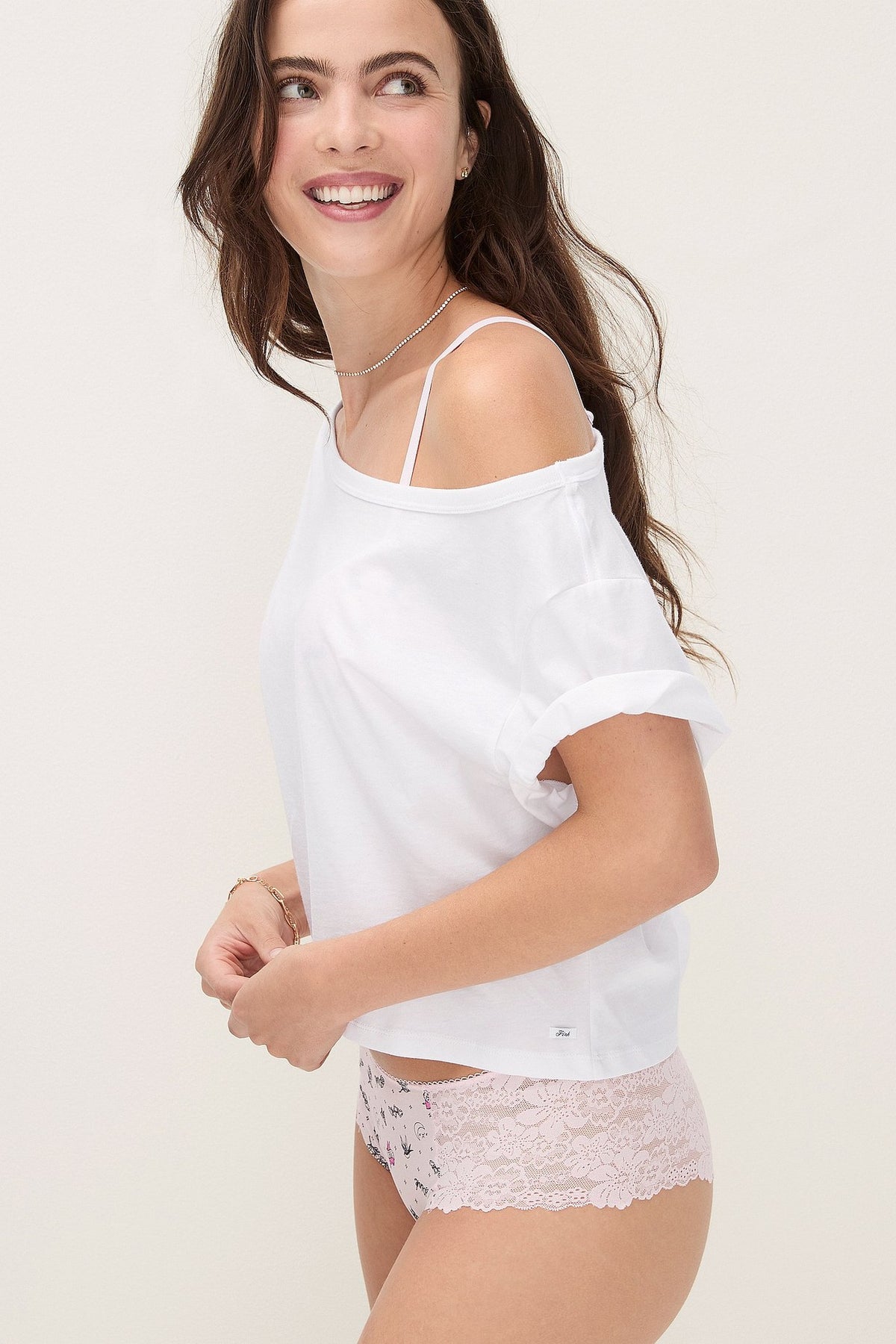 Шортики з мереживом 299865818 rose Victoria`s Secret