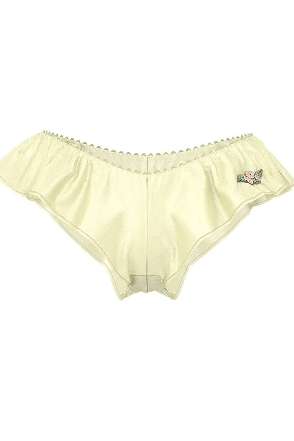 Трусики бразиліана з волані 309648501 yellow Victoria`s Secret