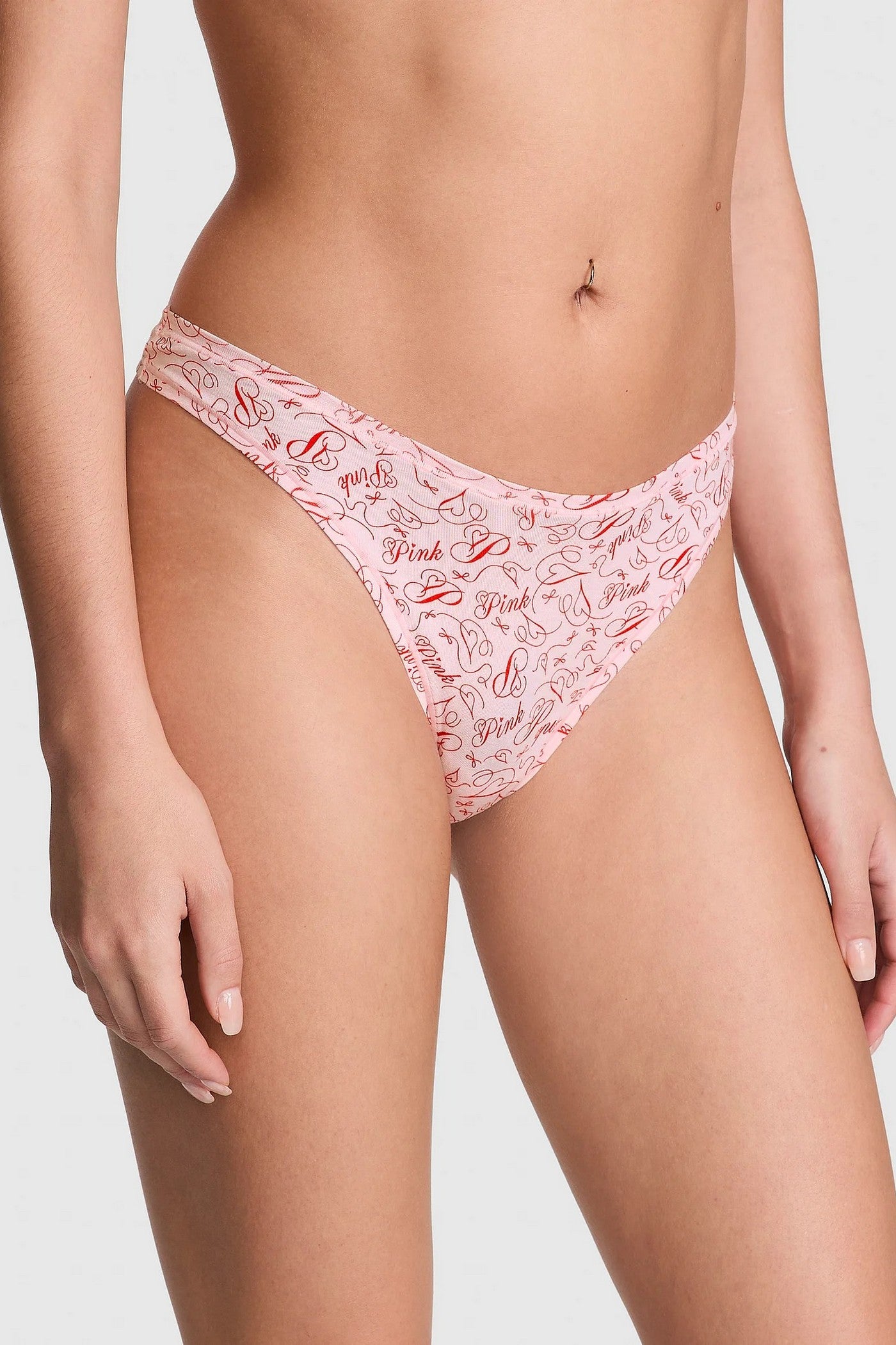 Трусики стринг с принтом 33912605 rose