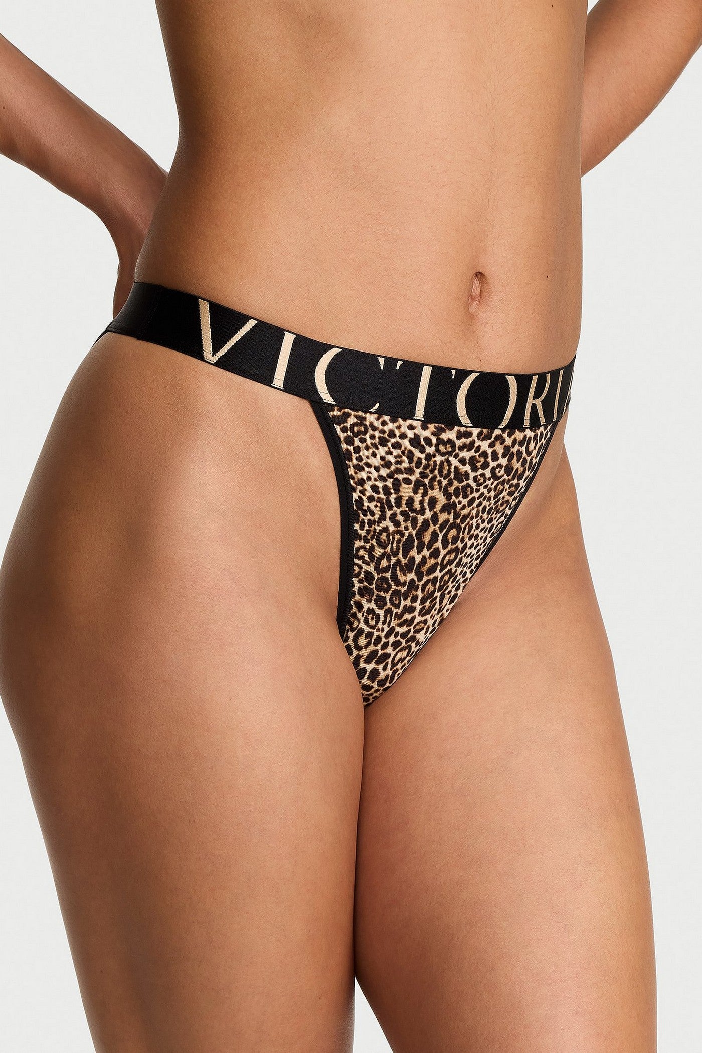 Трусики брифі з принтом 358437897 leopard Victoria`s Secret