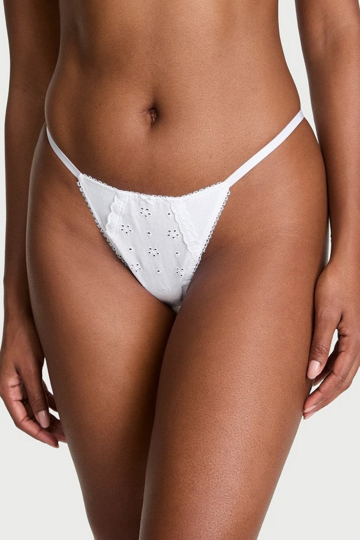 Хлопковые трусики стринг 359401901 white