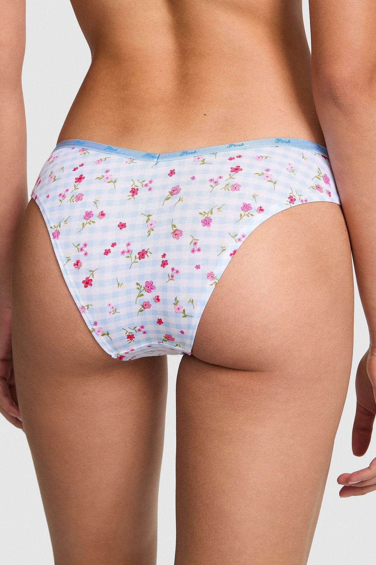 Бавовняні трусики з принтом 381362779 blue Victoria`s Secret вигляд ззаду