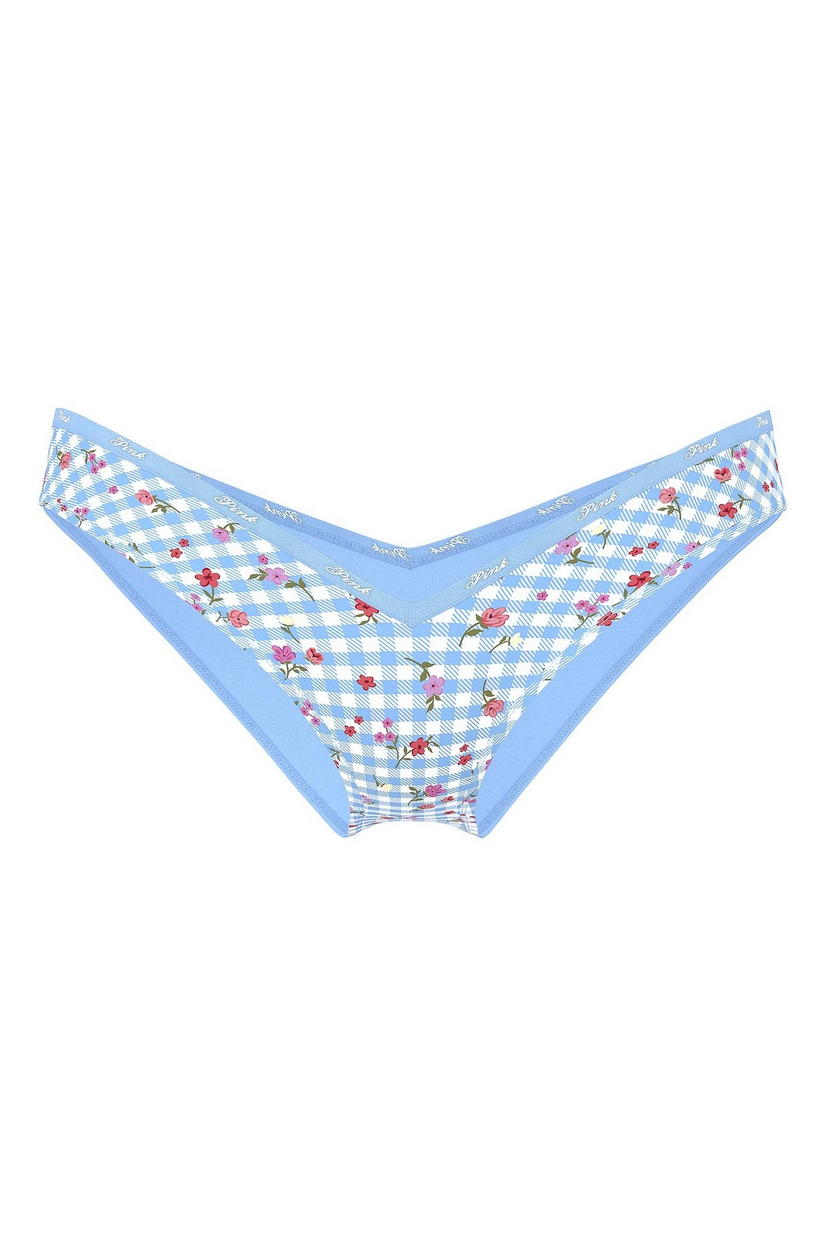 Бавовняні трусики з принтом 381362779 blue Victoria`s Secret