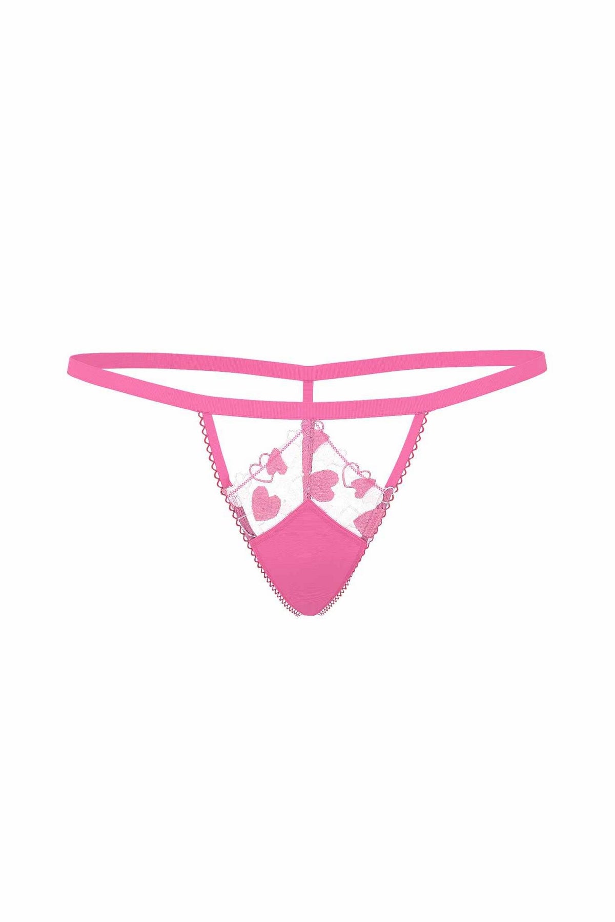 Трусики стрінги із вишивкою 386318102 rose Victoria`s Secret