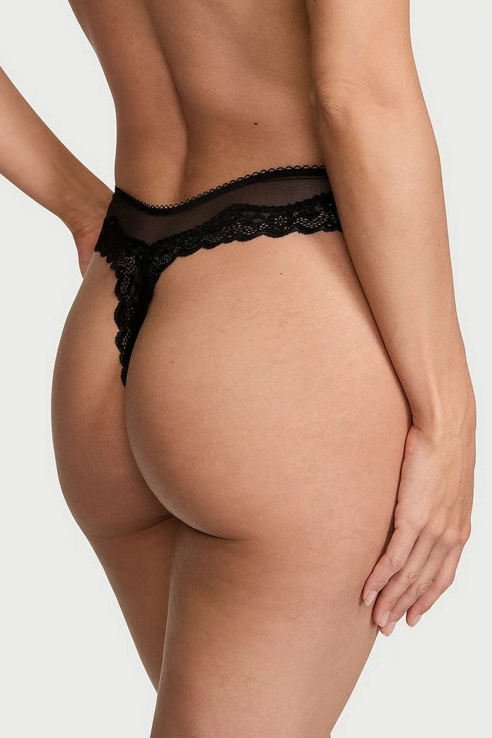 Трусики стринг из микросетки 389398838 black