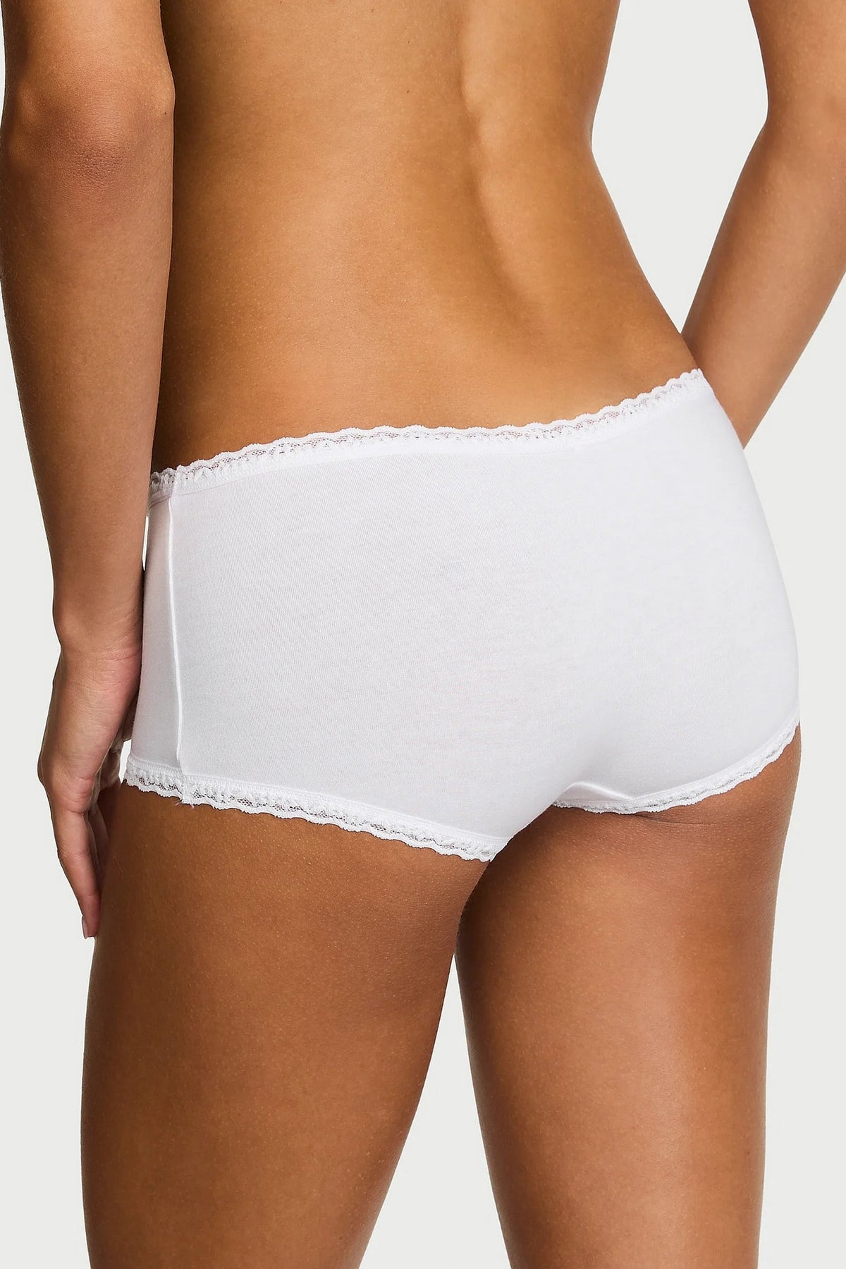 Бавовняні шортики 398095784 white Victoria`s Secret вигляд ззаду