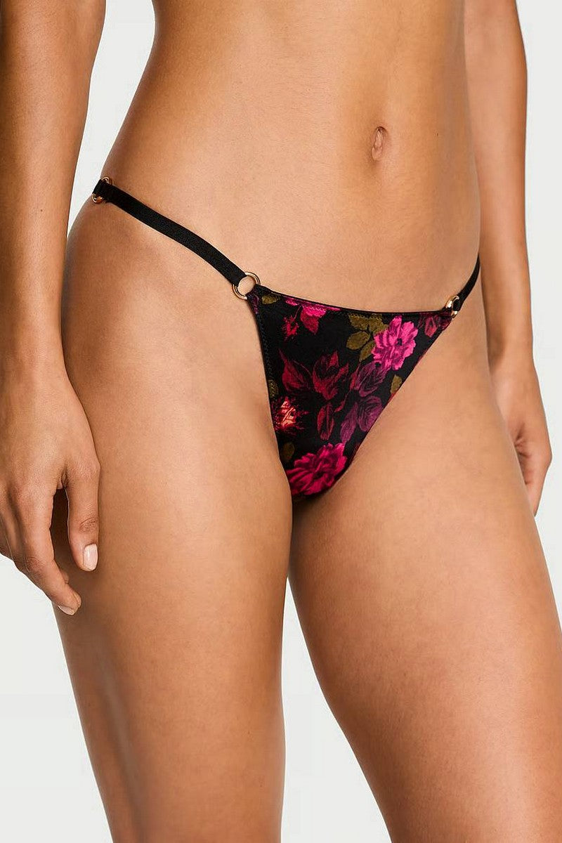Трусики стринг с принтом 413134640 black