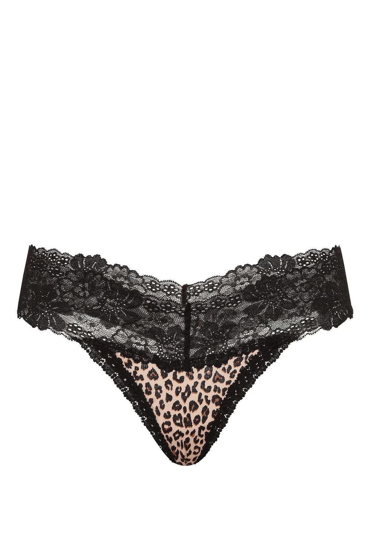 Бавовняні трусики стрінги 431596119 leopard Victoria`s Secret