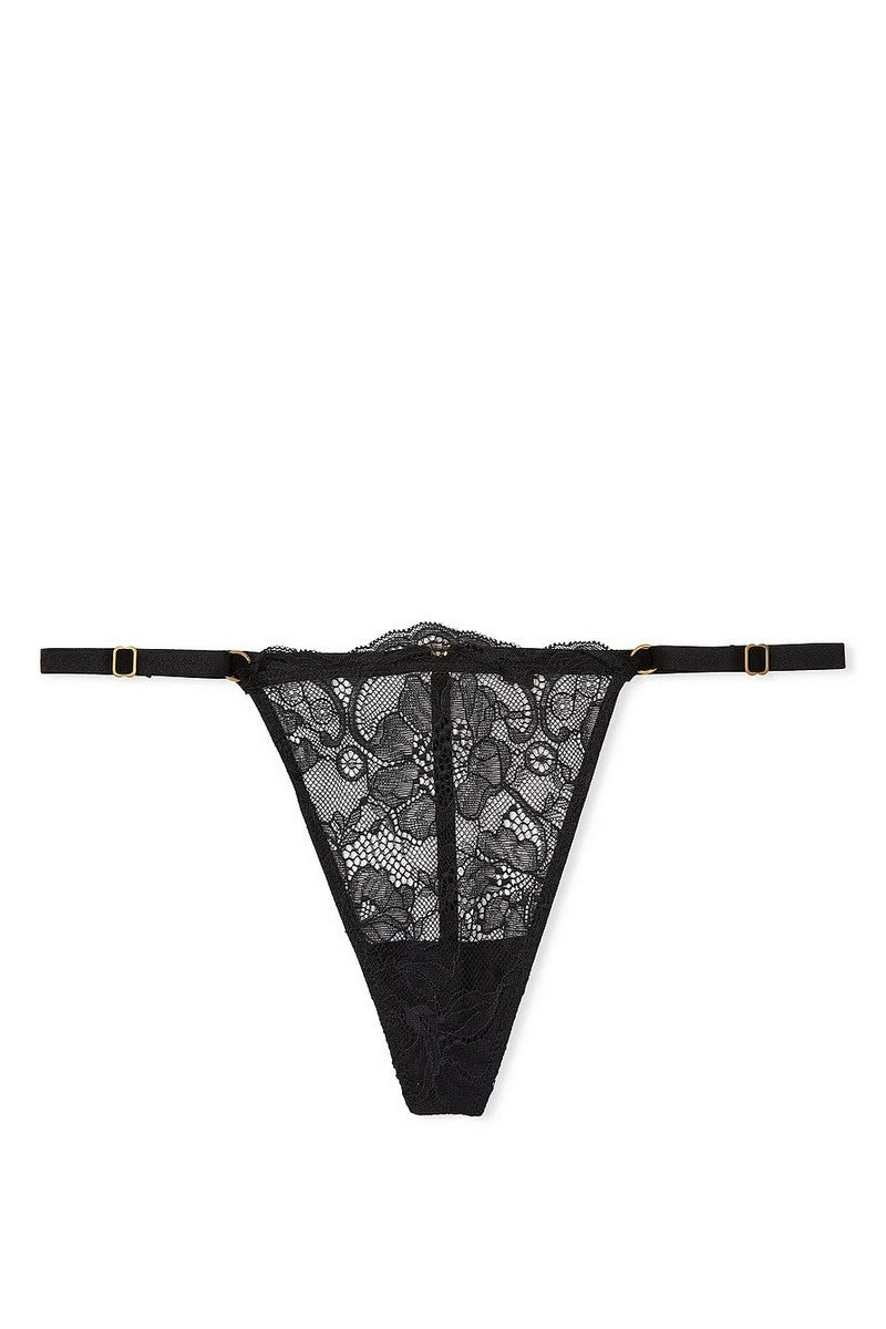 Кружевные трусики стринг 432455124 black