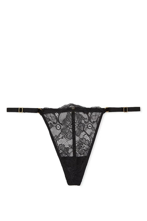 Кружевные трусики стринг 432455124 black