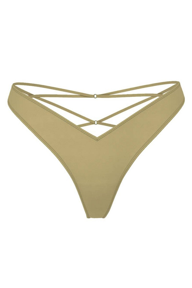 Гладкие трусики стринг 434546097 green