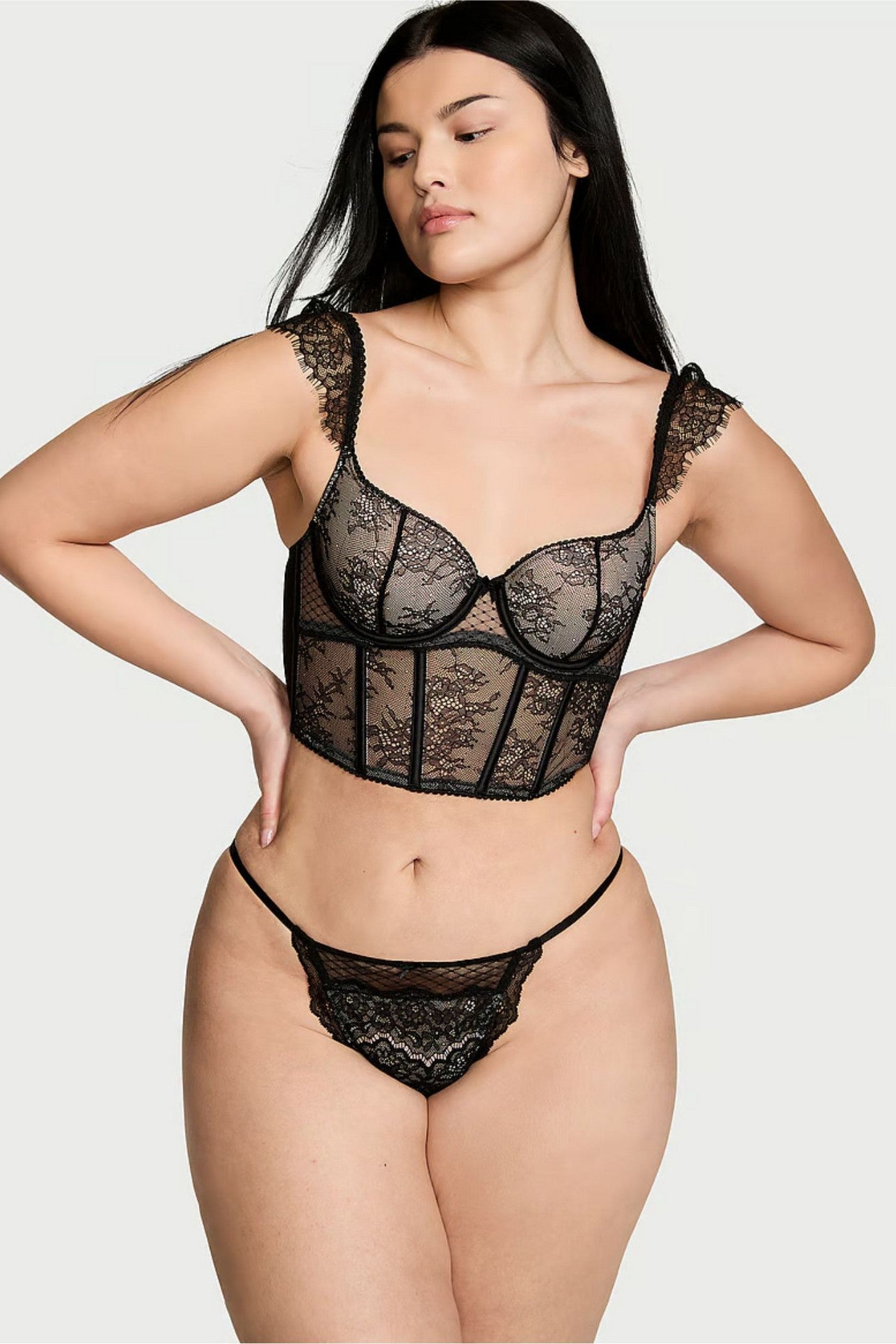 Трусики из микросетки 460255041 black