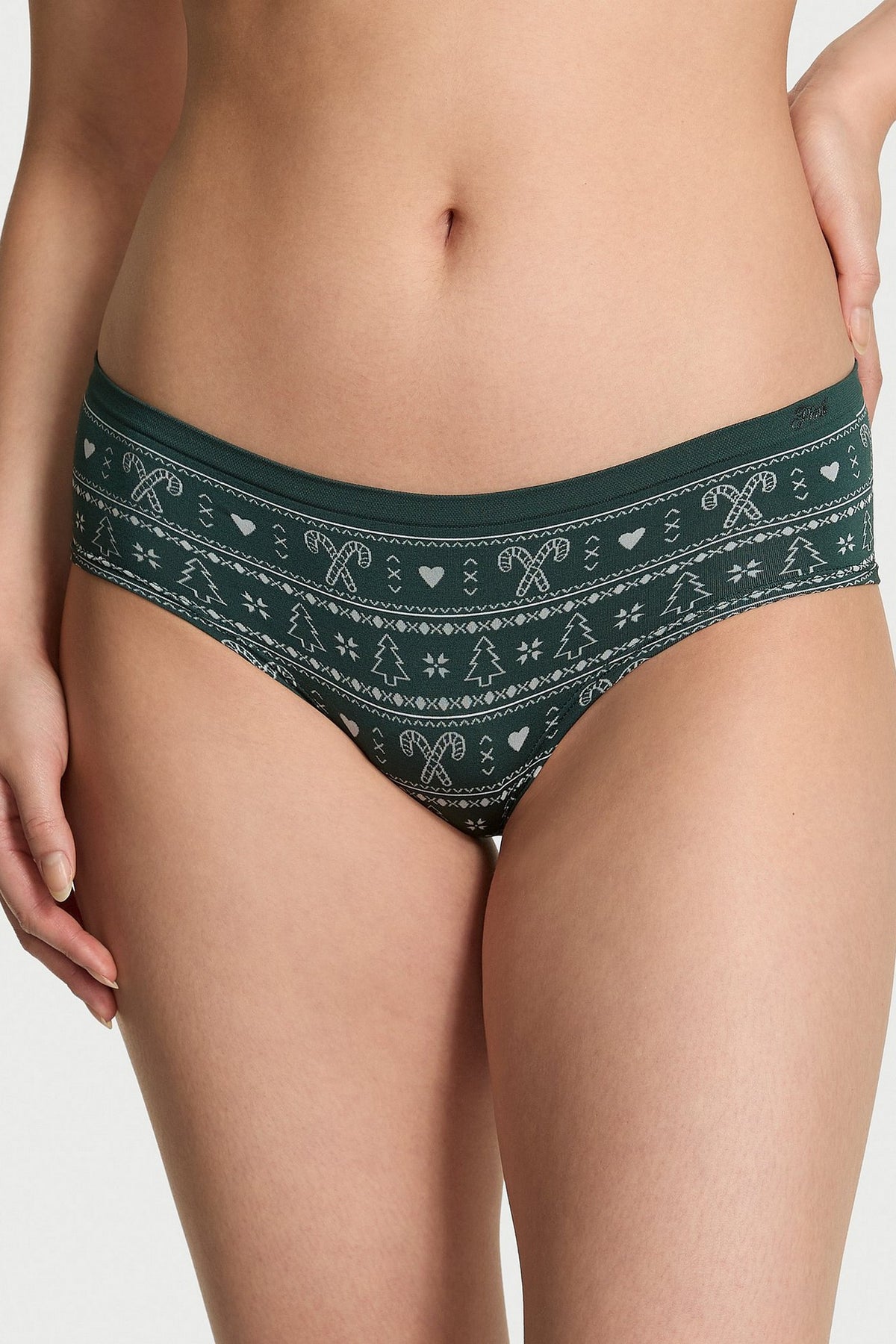 Шортики з принтом 463801942 green Victoria`s Secret