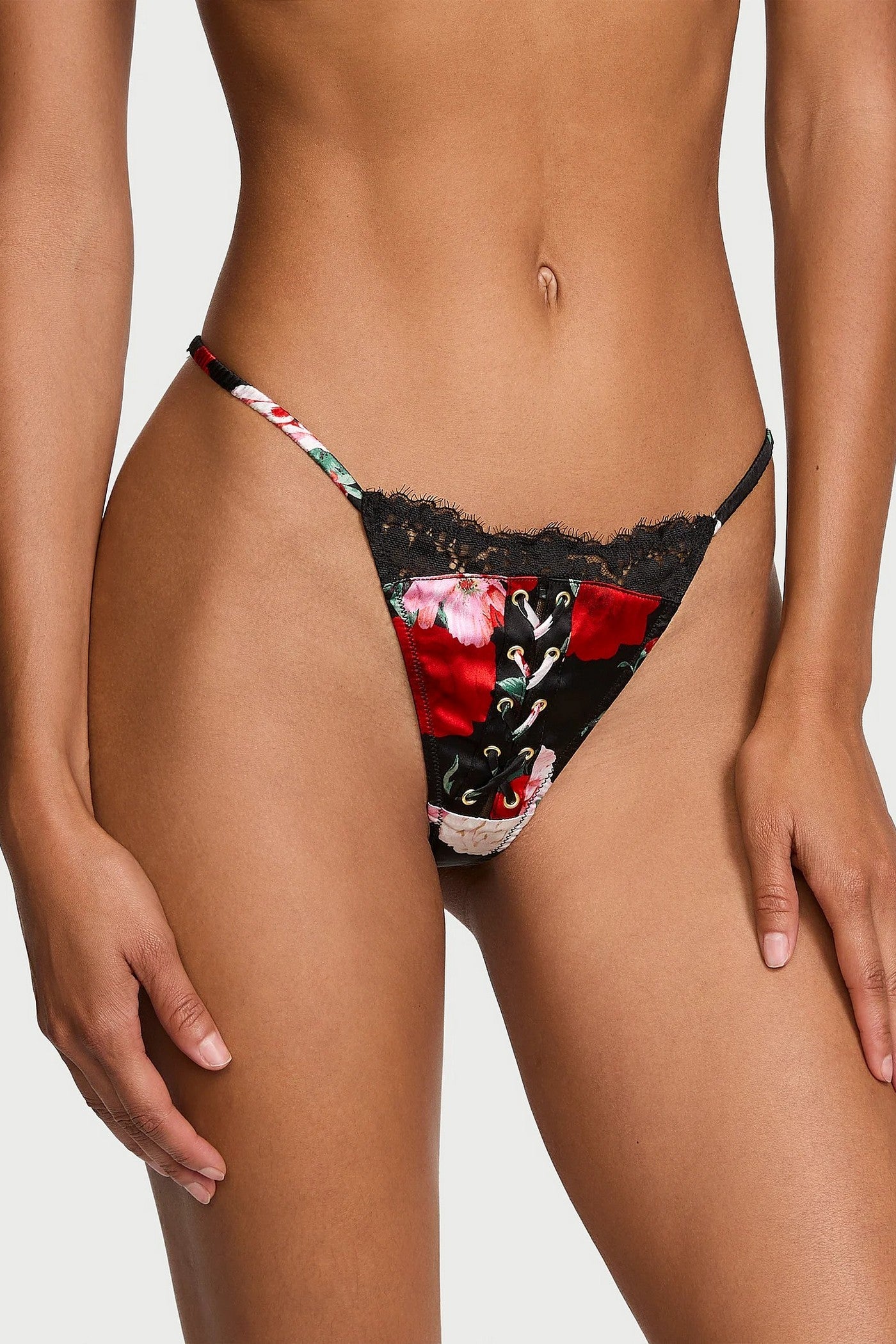 Шелковые трусики танга 46448592 black