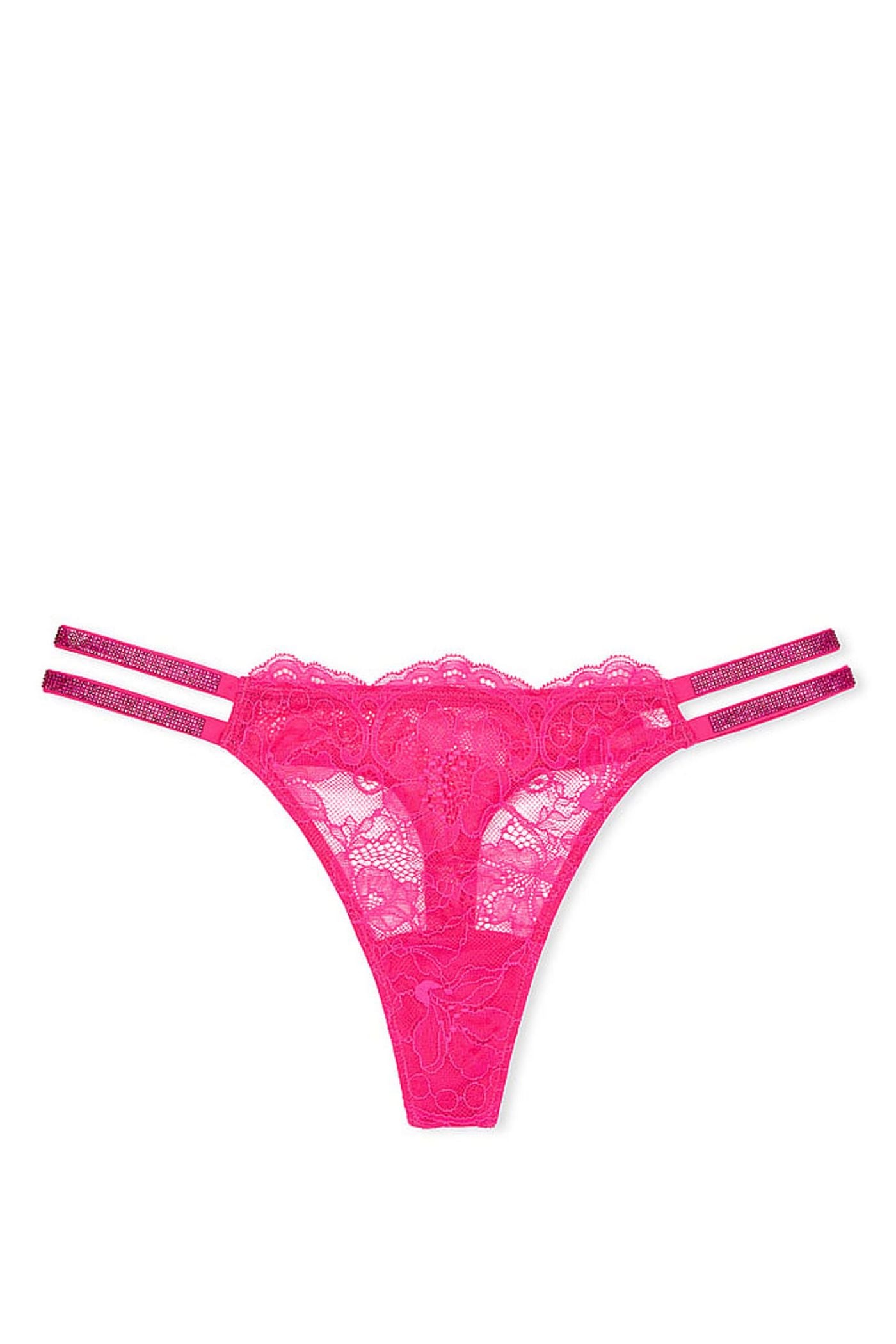 Кружевные трусики стринг 471310253 pink