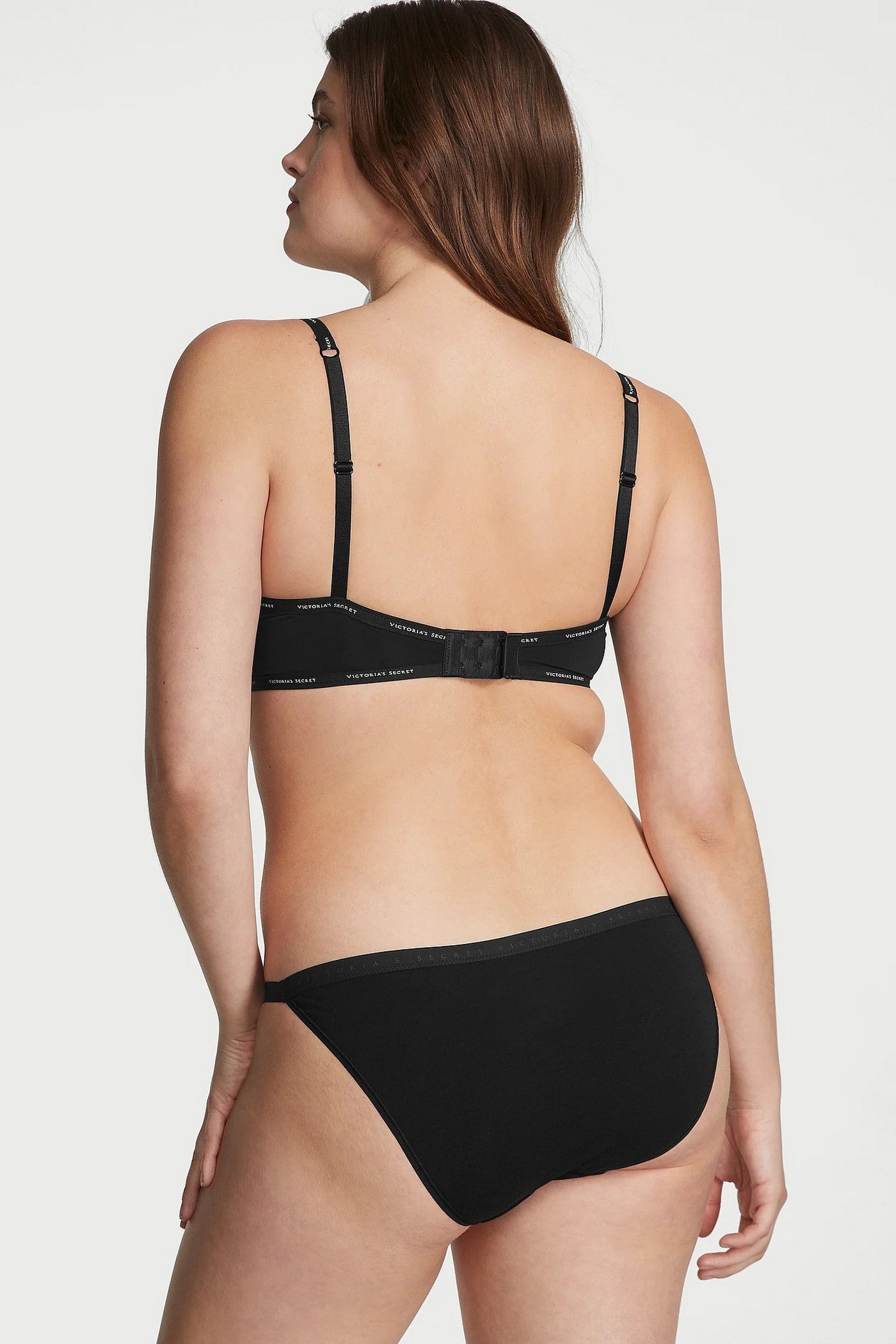 Бавовняні трусики бікіні 472485800 black Victoria`s Secret