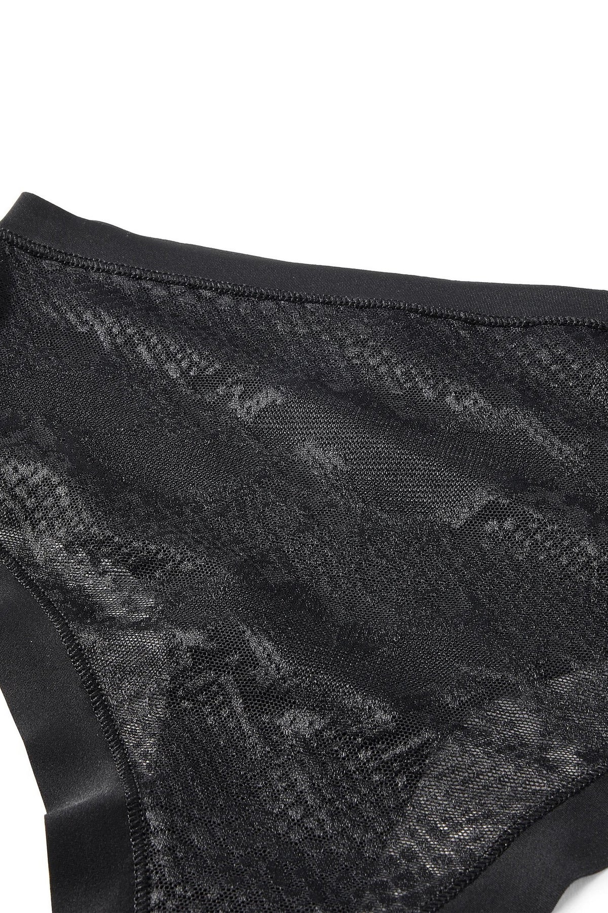 Високі трусики стрінги 476267691 black Victoria`s Secret візерунок