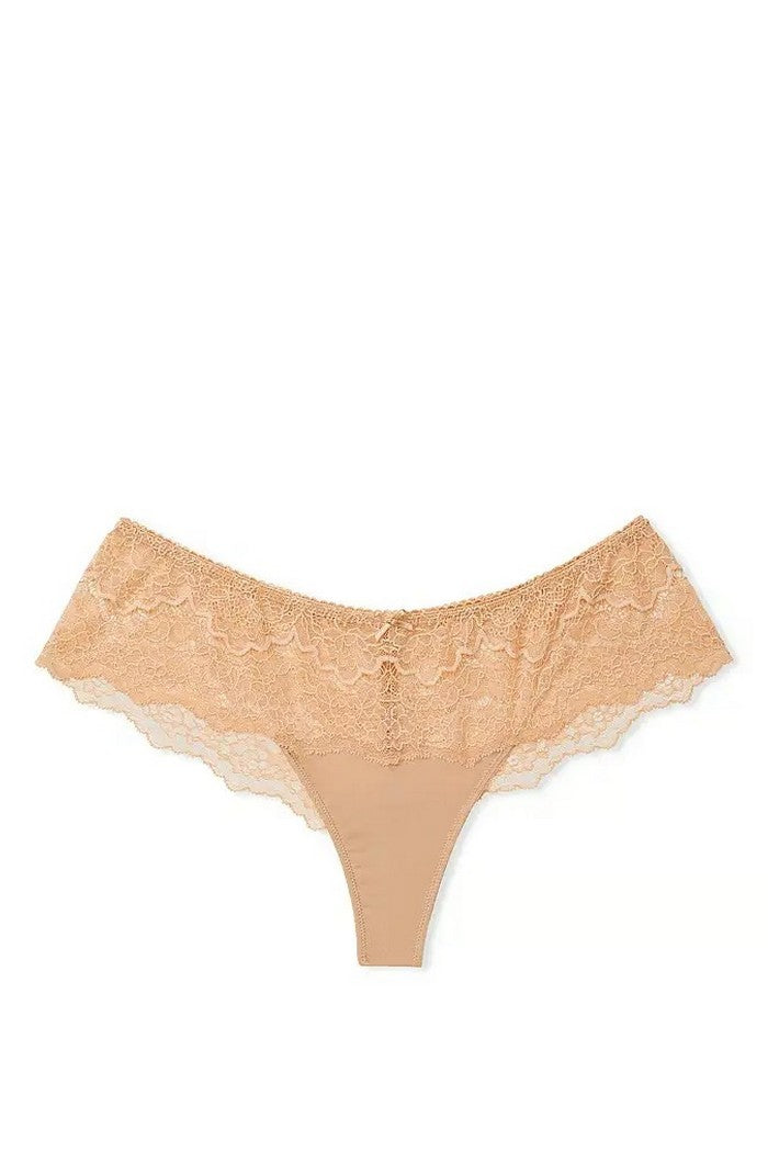 Кружевные трусики стринг 485999284 beige