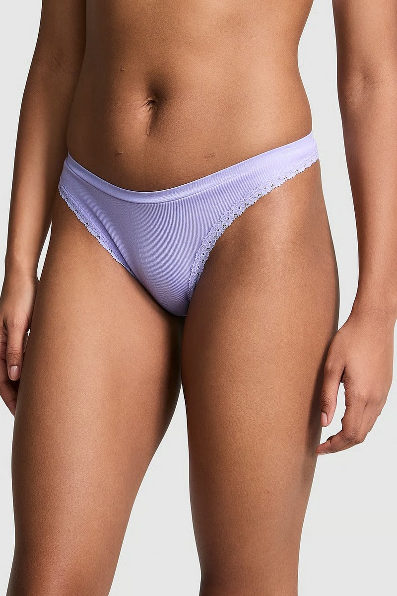 Трусик стринг в рубчик 4965530 lillac