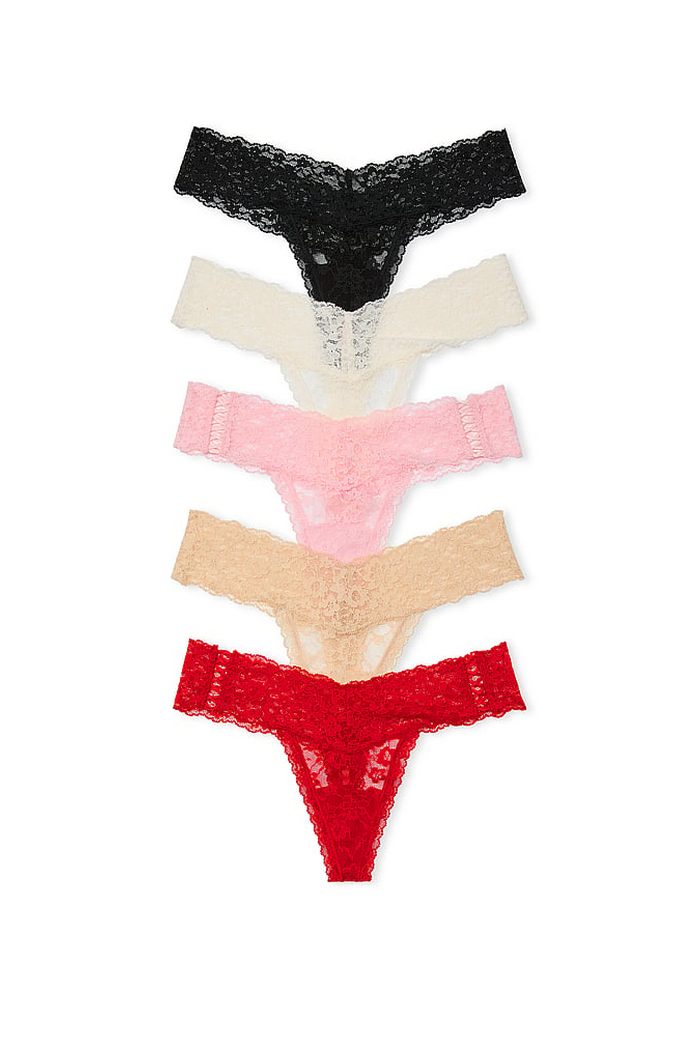 Кружевные трусики стринг 501337936 (5 шт.)