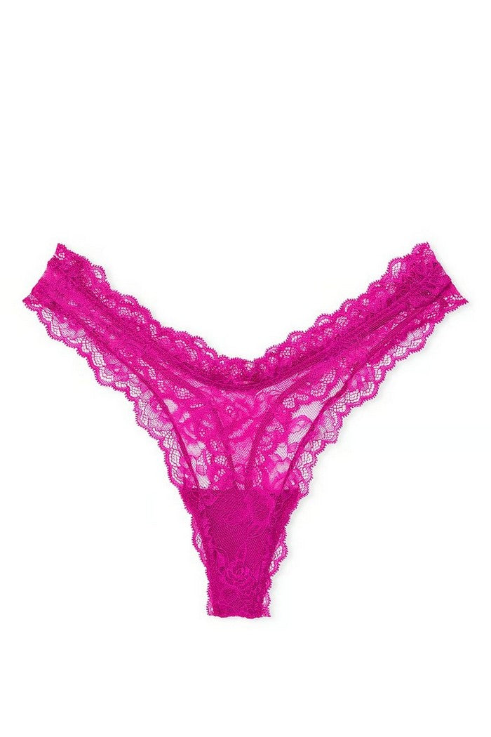 Кружевные трусики стринг 514471732 pink