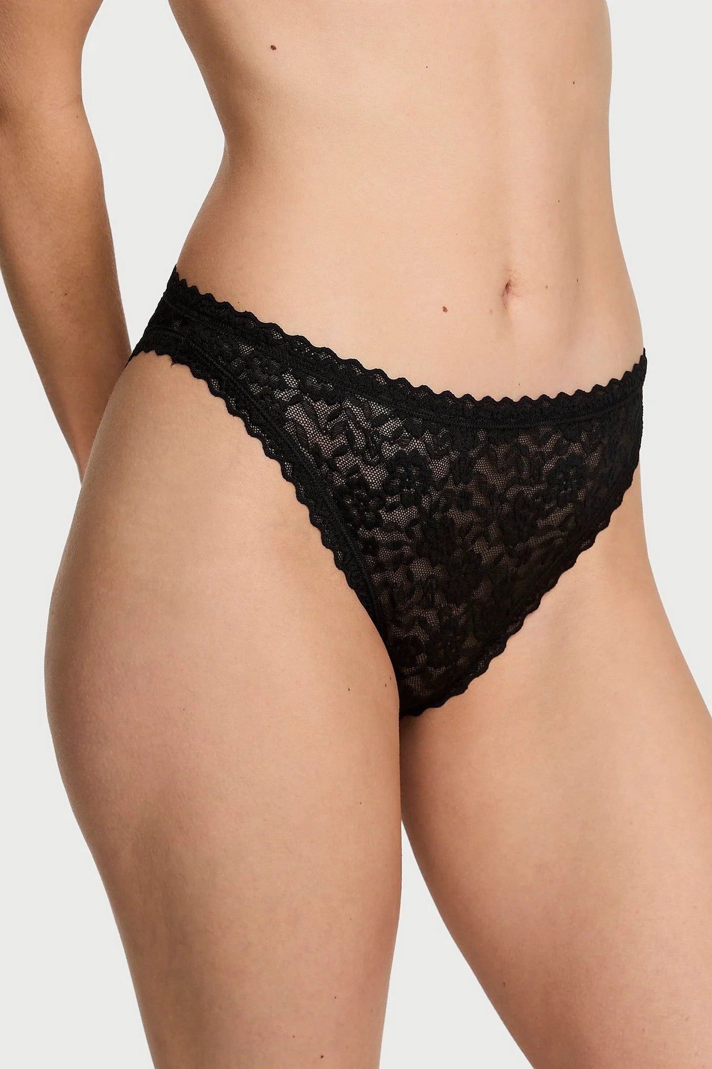 Мереживні трусики брифі 517139893 Black Victoria`s Secret