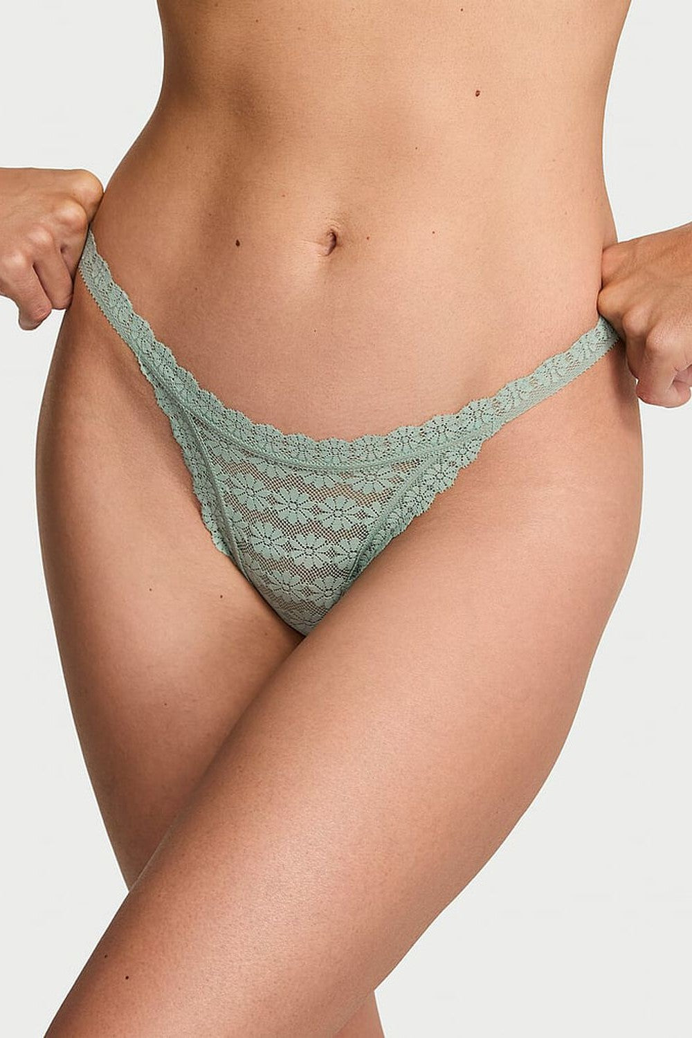 Кружевные трусики стринг 549783475 green