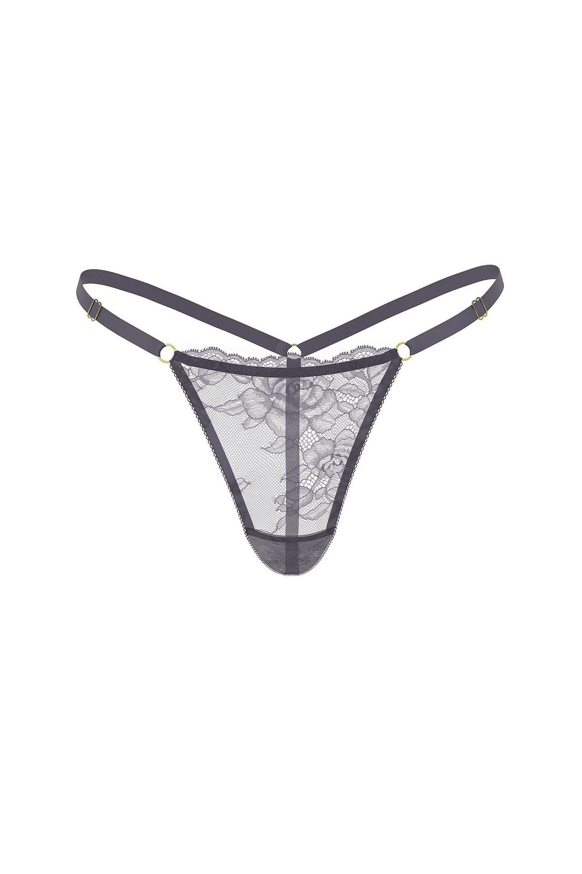 Мереживні трусики стрінги 552227366 lilac Victoria`s Secret