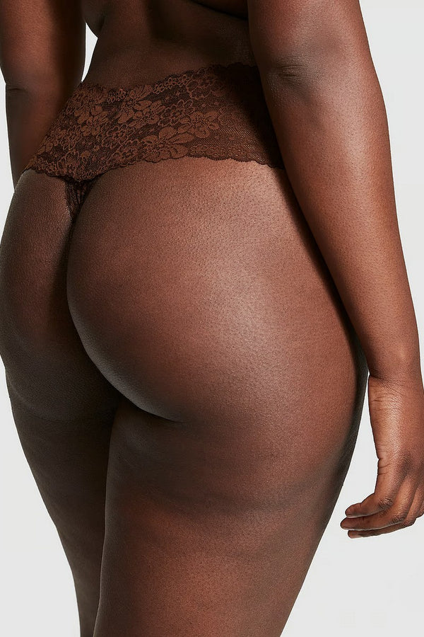 Кружевные трусики стринг 555702707 brown