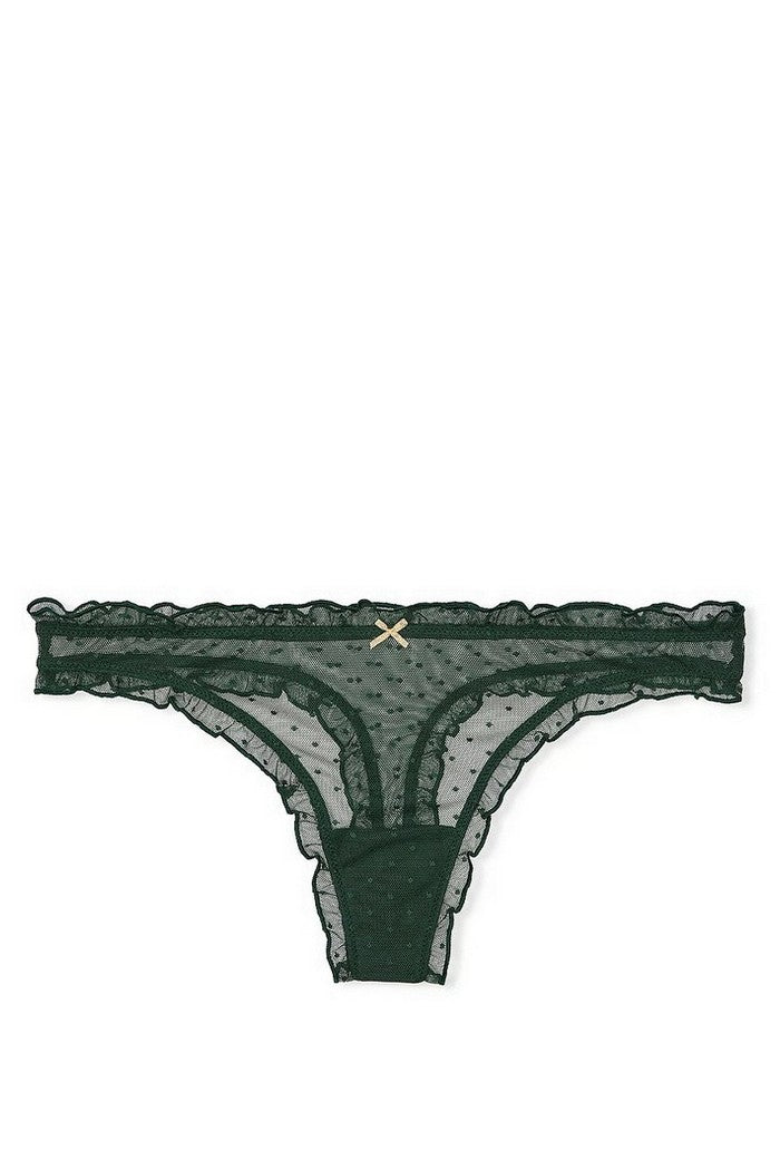 Трусики стринг из микросетки 57425985 green