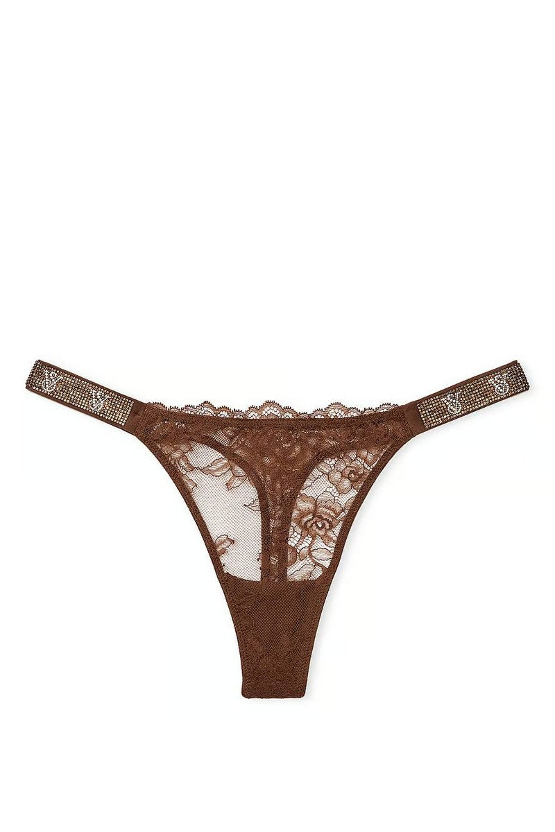 Трусики стринг со стразами 575910852 brown