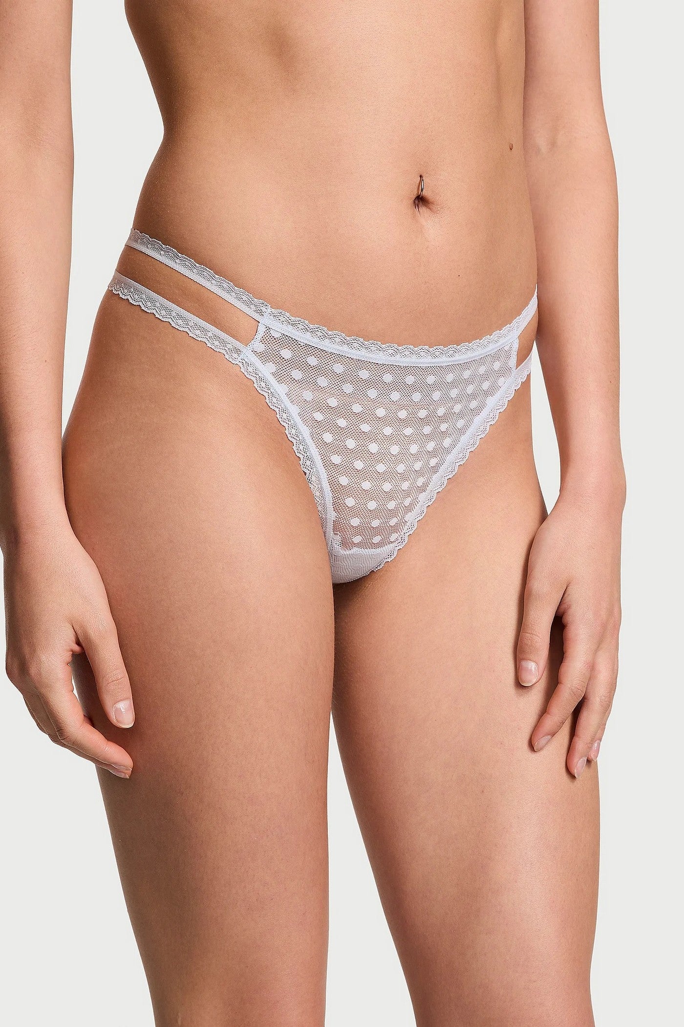 Трусики стринг из микросетки 59538520 blue